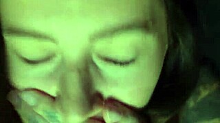 Courier drops parcel and delivers a rough anal creampie to wife