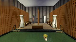 In the hot springs, Sakura fucks Sasuke Uchiha while Naruto remains oblivious to their anal encounter.