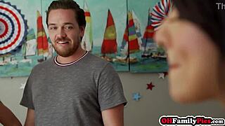 Hot stepsisters hime marie and kyler quinn fuck hard at barbecue