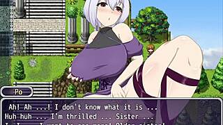 mylene exploring the temple of lust in a game.