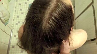 Cumshot in hair feels so wild today