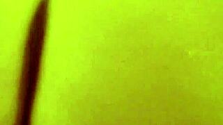 Blonde bombshell gives a POV blowjob and footjob in a steamy scene