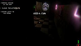 Femdom chair sex with the bear mask in hentai game