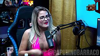 bruna carlos naked for presenter, showing natural tits and arching big ass!