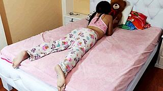 My innocent girl is all grown up, time to make her my personal slut with my big cock.