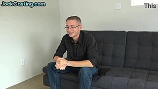 this solo stud wanks his hard cock after casting