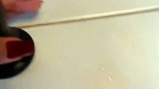 Naughty secretary indulges in solo pussy play at work