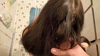 Cumshot in hair feels so wild today