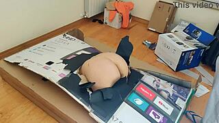 i give my stepsister an anal creampie through the gloryhole