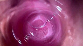 camera deep inside teen 18+ creamy vagina, feeling so tight and wet.