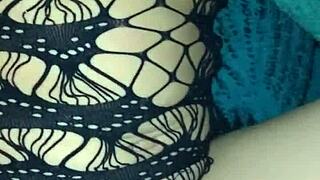 He pounds my ass with vibrator in pussy