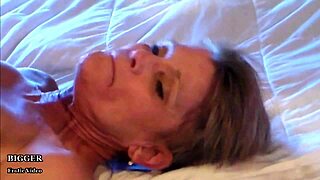 Watch this aspiring porn model passionately show her sucking and fucking skills in stockings and lingerie, leading to a facial.