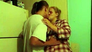 lexi gets fucked in the kitchen with legs spread wide