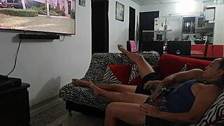 Watching TV with my sister-in-law, we got hot, she sucked my cock, and I fucked her pussy hard?