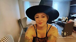 Latina milf covered in cum from three hard cocks