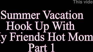 Summer fling with friend's hot stepmom on holiday! Whoa, those big tits outdoors!