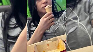 my friend treats me like dessert and fills me up inside