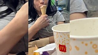 my friend treats me like dessert and fills me up inside