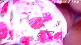 Feeling her tight pussy as she spreads wide