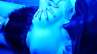 violet says, 'this huge dildo feels so good in my hands'