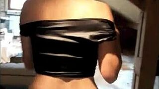 that street model sucks off a big cock and swallows the cum