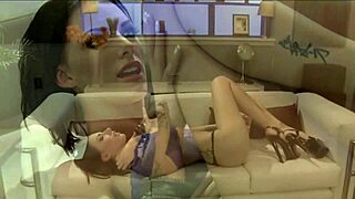 this beautiful tattooed model shows off her ass in solo softcore fun