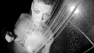Jezebelle Masturbates Her Pussy In Shower