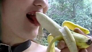 Japanese brunette's vibrator tease turns into group bang