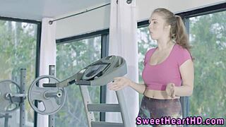 Gorgeous Lesbian Blonde With Big Boobs Performs Oral On Horny Babe