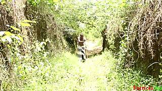 A woman searches for escape in the forest and encounters the guard.