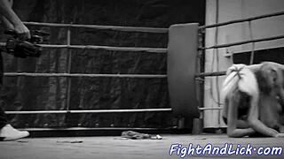 Lesbian Babes Sixty-Nine After Wrestling!