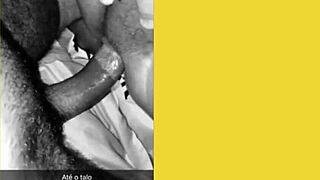 I fuck my boyfriend bareback and show it on snap