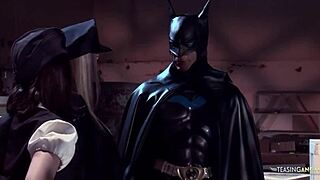 did batman get that busty threesome reward?