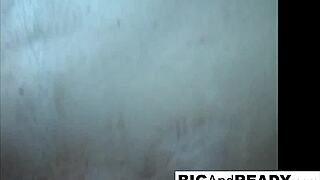 daniele plays with herself while taking the cock