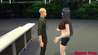 Naruto Hentai Episodio 101: Hinata Fucks the Bartender