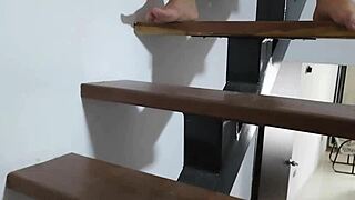 How delicious my stepbrother's cum runs on my big tits in homemade highlight