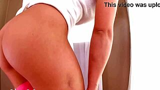 Cali Carter's first scene: huge cock stretches tiny pussy for massive cum facial