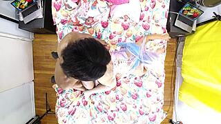 vixen vanity behind the scenes with big black cock overhead view