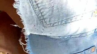 i love how that brunette amateur moves in the woods