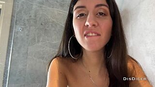 passionate morning sex in the shower