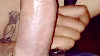 couple shares intimate oral moment together