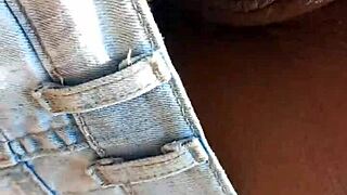 i love how that brunette amateur moves in the woods