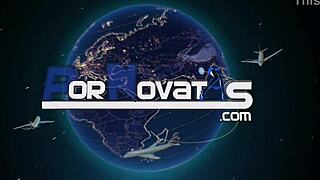 Young Spanish girl with glasses meets victor bloom in the car