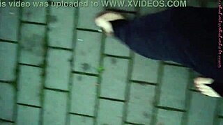 i go barefoot to the dump to jerk my dirty chubby cock outdoors.