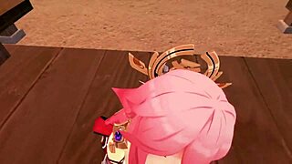 yae miko rides cock in genshin impact pov