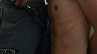 I screamed during this rough gay gangbang with anal and blowjobs