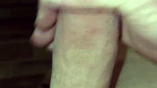 i'm having fun with my big cock's precum before cumshot