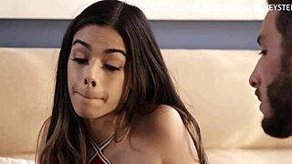 petite cute harmony wonder interacts with family member in roleplay