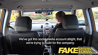 Worst driver fails fake driving school test.