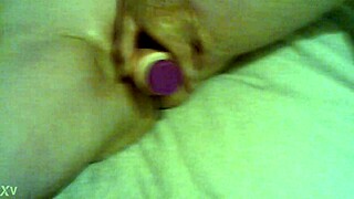 My 76-year-old granny plays with her new toy.